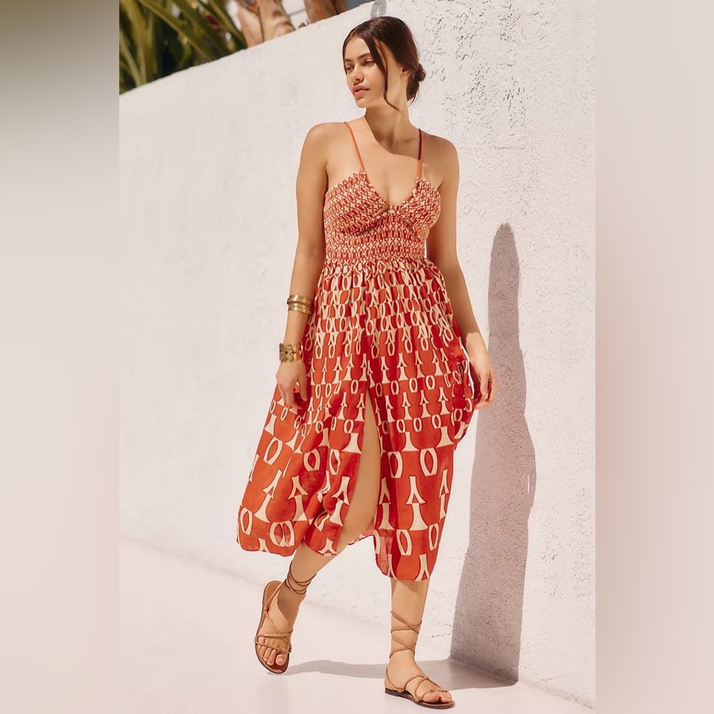 NWT By Anthropologie Smocked Dress
